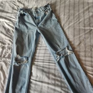 Abercrombie jeans 90s straight ultra high rise size 10